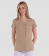 Casaca sanitaria mujer Trabillas Raso Beige
