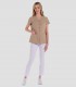 Casaca sanitaria mujer Trabillas Raso Beige