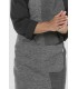Delantal con peto bicolor Gris
