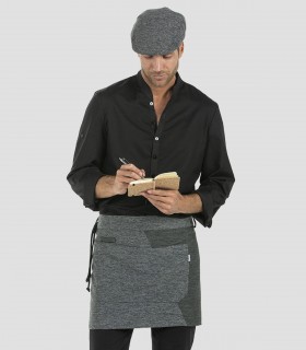 Delantal corto bicolor Gris