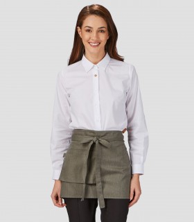 Delantal corto Sarga reciclada Verde caqui para camarero