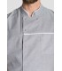 Casaca sanitaria unisex cuello mao Gris