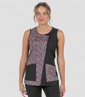 Casaca peluquería Microfibra Huellas