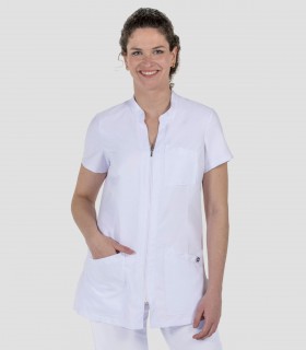 Casaca sanitaria mujer Microfibra Cuello mao