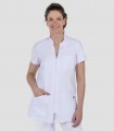 Casaca sanitaria mujer Microfibra Cuello mao