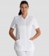 Casaca sanitaria mujer corchetes Blanca