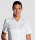 Casaca sanitaria mujer corchetes Blanca