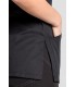 Casaca sanitaria mujer corchetes Negra