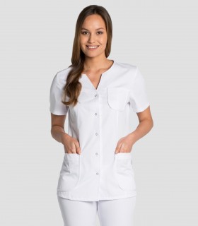 Casaca sanitaria clásica mujer Blanca