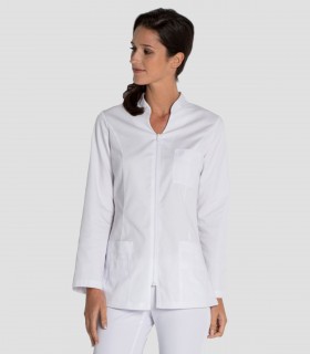 Casaca sanitaria mujer Blanca manga larga