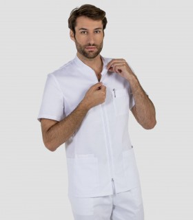 Casaca sanitaria Cremallera Blanca