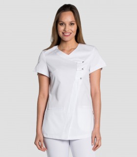 Chaqueta sanitaria costadillo Cool Dry Blanca