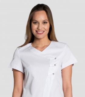 Chaqueta sanitaria costadillo Cool Dry Blanca