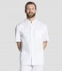 Chaqueta caballero cuello tirilla Blanca