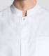 Chaqueta caballero cuello tirilla Blanca