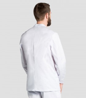 Chaqueta caballero cuello tirilla Blanca Manga larga