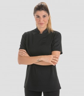 Camiseta mujer hostelería Fusión Negra