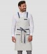Delantal con peto Cintas Rayas Gris claro para camarero