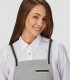 Delantal con peto Cintas Rayas Gris para camarero