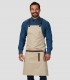 Delantal peto Herrajes en Piel Beige para camarero