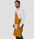 Delantal peto Tirantes Bicolor Mostaza