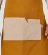 Delantal peto Tirantes Bicolor Mostaza