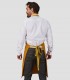 Delantal peto Tirantes Bicolor Mostaza