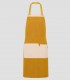 Delantal peto Tirantes Bicolor Mostaza