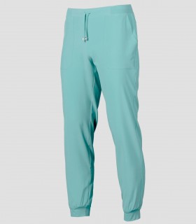 Pantalón sanitario Jogger Microfibra elástica 360 Verde agua