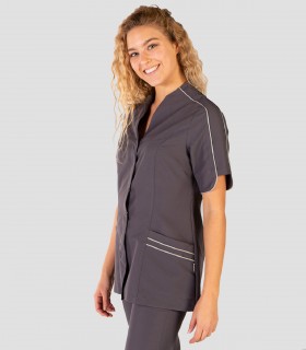 Casaca sanitaria Microfibra Arancha Gris marengo