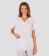 Casaca sanitaria mujer Microfibra elástica 360 Blanca