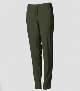 Pantalón sanitario mujer Microfibra elástica 360 Verde caqui