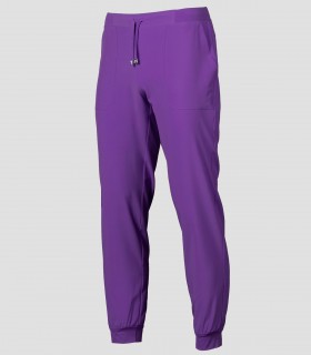 Pantalón sanitario Jogger Microfibra elástica 360 Morado
