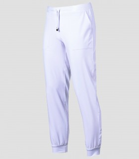 Pantalón sanitario Jogger Microfibra elástica 360 Blanco