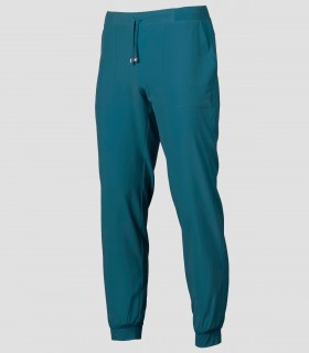 Pantalón sanitario Jogger Microfibra elástica 360 Petróleo