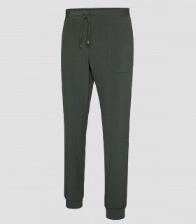 Pantalón sanitario Jogger Microfibra elástica 360 Verde caqui