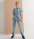 Casaca sanitaria mujer Stretch Aquila Azul ceniza - Monza