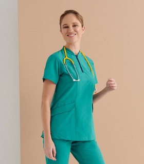 Casaca sanitaria mujer Stretch Lynx Verde - Monza