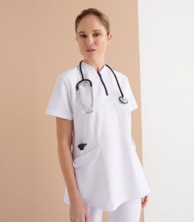 Casaca sanitaria mujer Stretch Lynx Blanca - Monza