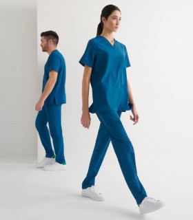 Casaca sanitaria Microfibra Phoenix - Monza Petróleo