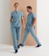 Pantalón sanitario Mujer Stretch Volans Azul ceniza - Monza