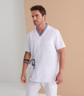 Casaca sanitaria unisex Stretch Aquila Blanca - Monza
