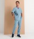 Casaca sanitaria unisex Stretch Aquila Azul ceniza - Monza