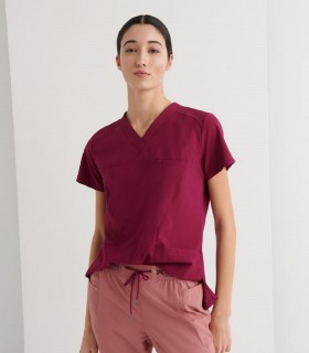 Casaca sanitaria mujer Stretch Ursa Frambuesa - Monza