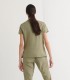 Casaca sanitaria cuello redondo de mujer Perseus Verde caqui - Monza