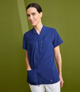 Chaqueta sanitaria mujer cremallera Vela Marino - Monza