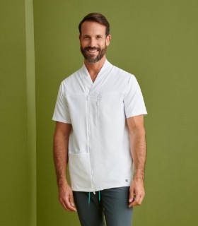 Chaqueta sanitaria unisex cremallera Vela Blanca - Monza