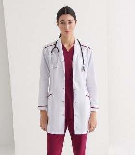 Bata sanitaria mujer combinada Crux Frambuesa - Monza
