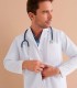 Bata sanitaria hombre corchete oculto Apux - Monza