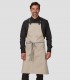 Delantal con peto Beige para camarero